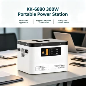 Multi Port Output Solar Power Generator 300W 896Wh LiFePO4 UPS Power Supply for RV Travel Blackout