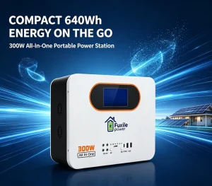 Multi Protection Lightweight Portable Solar Power Generator 300W 640Wh Pure Sine Wave Power Station for Outdoor Emergency Power