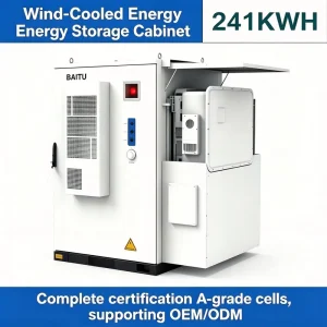 Multi-functional Outdoor Microgrid Solar Energy Storage System 241kWh High-Voltage DC Energy Storage Cabinet 314Ah LiFePO4
