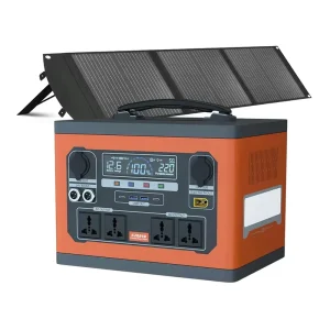 Multifunction 110V 220V Camping Emergency Outdoor Use AC DC 1000W Waterproof Rechargeable Solar Portable Station Car Pure