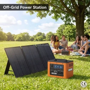 Multifunctional Portable Power Station with Multiple Charging Modes for Home Backup Outdoor Expedition and Device Charging