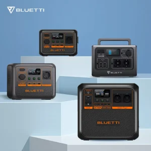 Multiple Charge Modes Portable Solar Powered Battery Storage Generator Station with Real-time Monitoring Output Display