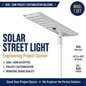 Municipal Project Road LED Solar Street Light 200W Outdoor IP66 Waterproof 30W 40W 50W 60W 70W All-in-One Integrated