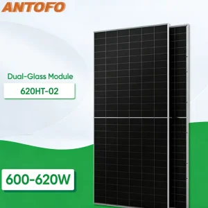 库存型可再生 N 型 25% 高效太阳能电池板系统套件 600W 620W 家用