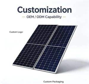 N Type Monocrystalline Silicon 182mm Bifacial Half Cell Solar Panel 445W-460W with Tempered Glass