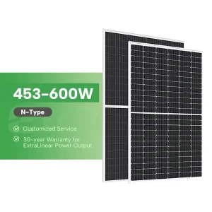N Type Monocrystalline Solar Panel 575-625W 24V 2m x 1m Portable