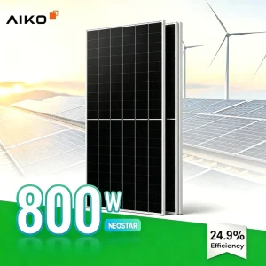 N Type Solar Panels 765W 770W 775W 780W 785W 795W 800w Dual Glass Bifacial Monocrystalline Solar Panel for Commercial