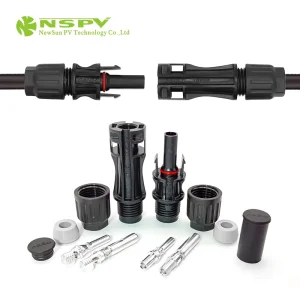 NSPV 太阳能电缆连接器 IP68 防水 1500VDC 12KV 60A 适用于太阳能系统连接