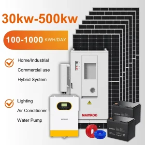 Namkoo Solar Panels System 100KW 80KW 60KW 50KW Commercial Solar Off Grid Roof Mounting Solar Energy System
