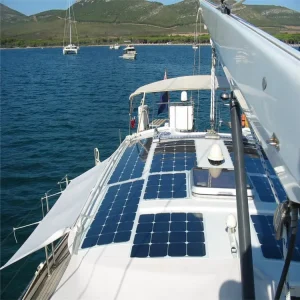 Narrow ETFE High Efficiency 50W Flexible Solar Panels Solar Sheet Blanket for Yacht Boat RV E Car