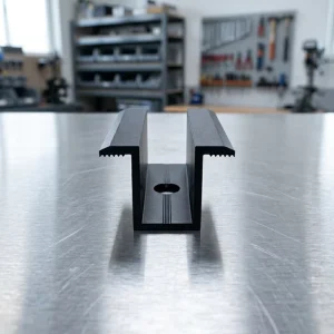 Natural Mid Clamp Roof Mounted Solar PV Bracket Stainless Steel and Aluminum Corrosion Resistant 12-Year Warranty