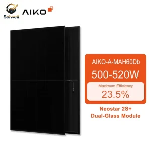 Neostar 2S-A-MAH60Db 500W 505W 510W 515W 520W Solar All Black 120 Cells ABC Module