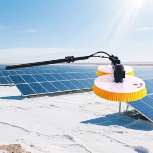 New Design Solar Panel Cleaning Tool PV Cleaning Double Head Disc Brush