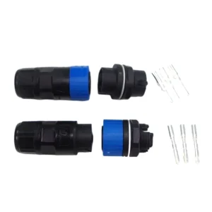 New Energy Solar On Grid HD 3-Pin M20 IP68 Inverter AC Connector HDC-32i3f1 Copper Alloy Ag Plating Circular Panel Male Female
