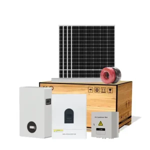 New High Efficiency Solar Power System LiFePO4 Battery Hybrid Grid Inverter IP65 Stackable CAN Communication for House