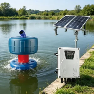 New Stainless Steel Fully Automatic Fish Pond Aerator Solar Pump Floating Water Type Shrimp Fry Aerator Oxygen Pump
