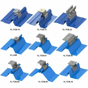 No Penetrating Solar System Accessories Roof Hook Mount Solar Panel Roof Rack Clamps