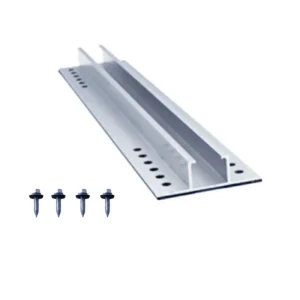 No Rail Metal Roof Short Mini Rail Railless Solar Panel Roof Mount Racking System Anodized