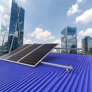 Non Penetrating No Drill Hot Dip Galvanized Solar Mount for Steel Tile Roof