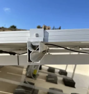 Non-Penetrating Solar Module Mounting Structure Commercial Open Field Solar Racking System