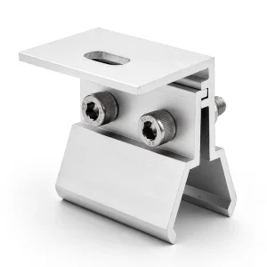 Non-penetrating Anodized Aluminium AL6005-T5 Solar Roof Clamp for Solar Panel Mounting Kit Industrial Solar Arrays