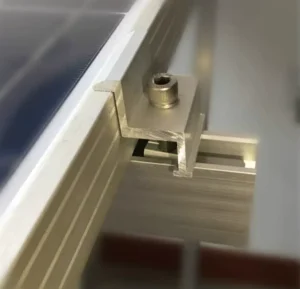 OEM Aluminum Solar Clamp Solar Panel Mounting Accessories for PV Roof Installation