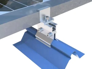 OEM Anodized Aluminum Standing Seam Metal Roof Clamp for Solar Mounting System, Anti-Corrosion