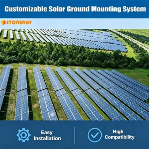 OEM Custom Factory Solar Panel Ground Mounting Bracket Structure Solar Ground Rack