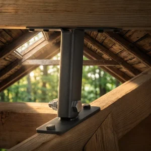OEM Customized Black Metal Steel Roof Riser Beam Bracket