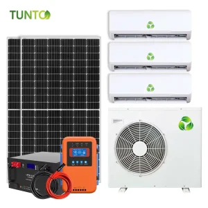 OEM 太阳能空调直流离网 MPPT 控制器纯正弦波逆变器锂离子电池太阳能电池板 商用