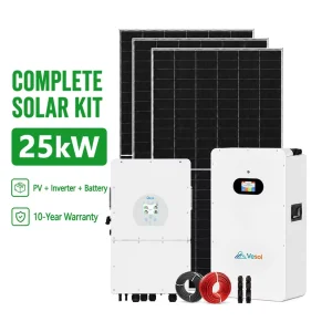 Solar Power System Kit Hybrid Inverter MPPT LiFePO4 Battery Pure Sine Wave PV Panels Off-Grid Home Farm Use OEM ODM