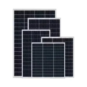 OEM/ODM PERC 玻璃半电池刚性200W-75W太阳能电池板家用太阳能套件12V/24V电池充电系统
