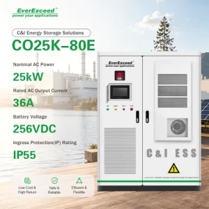 OEM ODM Reliable All in One 36A CO25K 80E C&l 80kWh Energy Storage System LFP Battery 12000 Cycles IP55 EMS BMS Small Factory