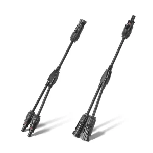 工厂 OEM Y 型分支器 2 对 1 Y 型 3 路太阳能光伏板连接器套件电缆 1000V 30A 10AWG 12AWG 光伏适配器电缆