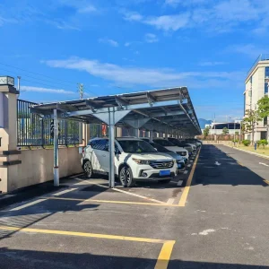 Off-Grid 5 kW Solar Carport Mounting System, Carbon Steel and Aluminum Alloy, Anodized, Waterproof