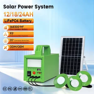 Off-Grid Outdoor Mini Portable Solar Power Lighting System