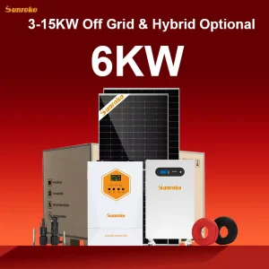 Off Grid Pv Solar Energy System Design 5Kw 6Kw 8000W 10Kw Hybrid Solar Photovoltaic System