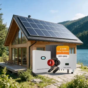 Off Grid Solar Energy System Complete Set Home Solar Power System with Lithium Battery Storage and Hybrid Inverter
