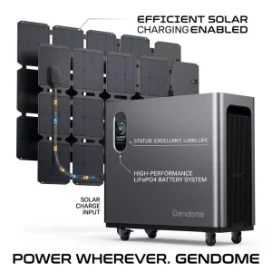 Off-Grid Solar Generator 3000W Portable Power Station 3072Wh LiFePO4 with MPPT Controller for RV