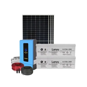 Off Grid Solar Power System 1.2KW 12KW 220V Solar Generator with 12V Lead Acid Battery for Middle East Home Use
