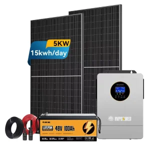 Off Grid Solar Power System 5000W 5Kw 11Kw 6.2Kw Solar Panel Hybrid Energy System for Home