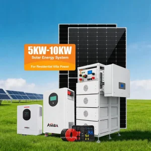 On-Grid 5kw to 25kw Photovoltaic Solar Power Panels Complete Low Voltage Hybrid Inverter Lithium Battery Solar Energy System