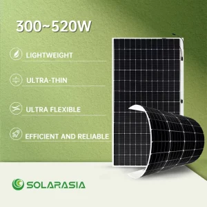 On Sale Flexible Solar Panels 300w 400 Watt 500w 520w 1000w Cigs Flexible Monocrystalline Thin Film Solar Panel for Home