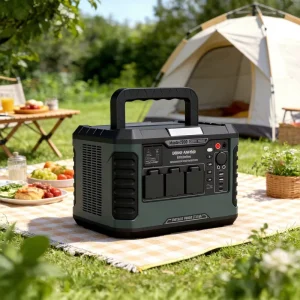 On Stock Remote Control Jump Starter Air Compressor Outdoor Backup Power 3000W Solar Generator Portable Power Station RV