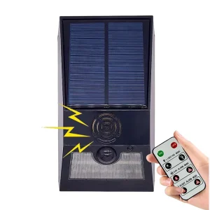 Open Field Solar Powered Intruder Alarm Remote Control 129dB Long Range Acoustic Scare Device All Weather Farm Sourcing