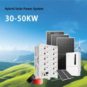 30KW 40KW 50KW Off Grid Solar Power System with 60KWH 80KWH 100KWH Sun Battery Complete Home Solar Panel Kit for Whole House