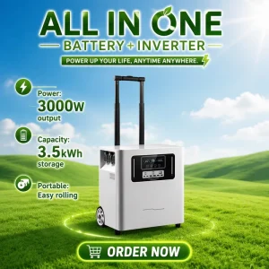 Outdoor 110v 220v 3000w Camping Portable Power Station Solar Generator Lifepo4 Lithium Battery for RV Emergency Home Backup