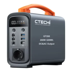 Outdoor 200W 320Wh Pure Sine Wave Portable Power Station Solar Generator Camping Outdoor Emergency Power Supply