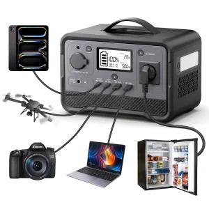 Outdoor Camping Battery Power Station 350W 500W 700W 1000W 2400W 110V 220V Portable Solar Generator Emergency Power Supply
