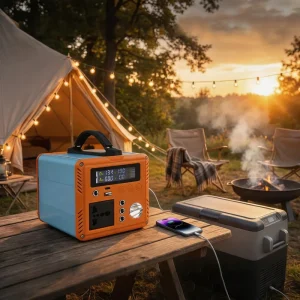 Outdoor Camping Travel Portable Power Station with Solar Panel 200W LiFePO4 Battery Solar Portable Power Bank